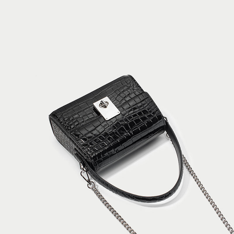 Niche Design New Leather Handbags Portable Diagonal Bag