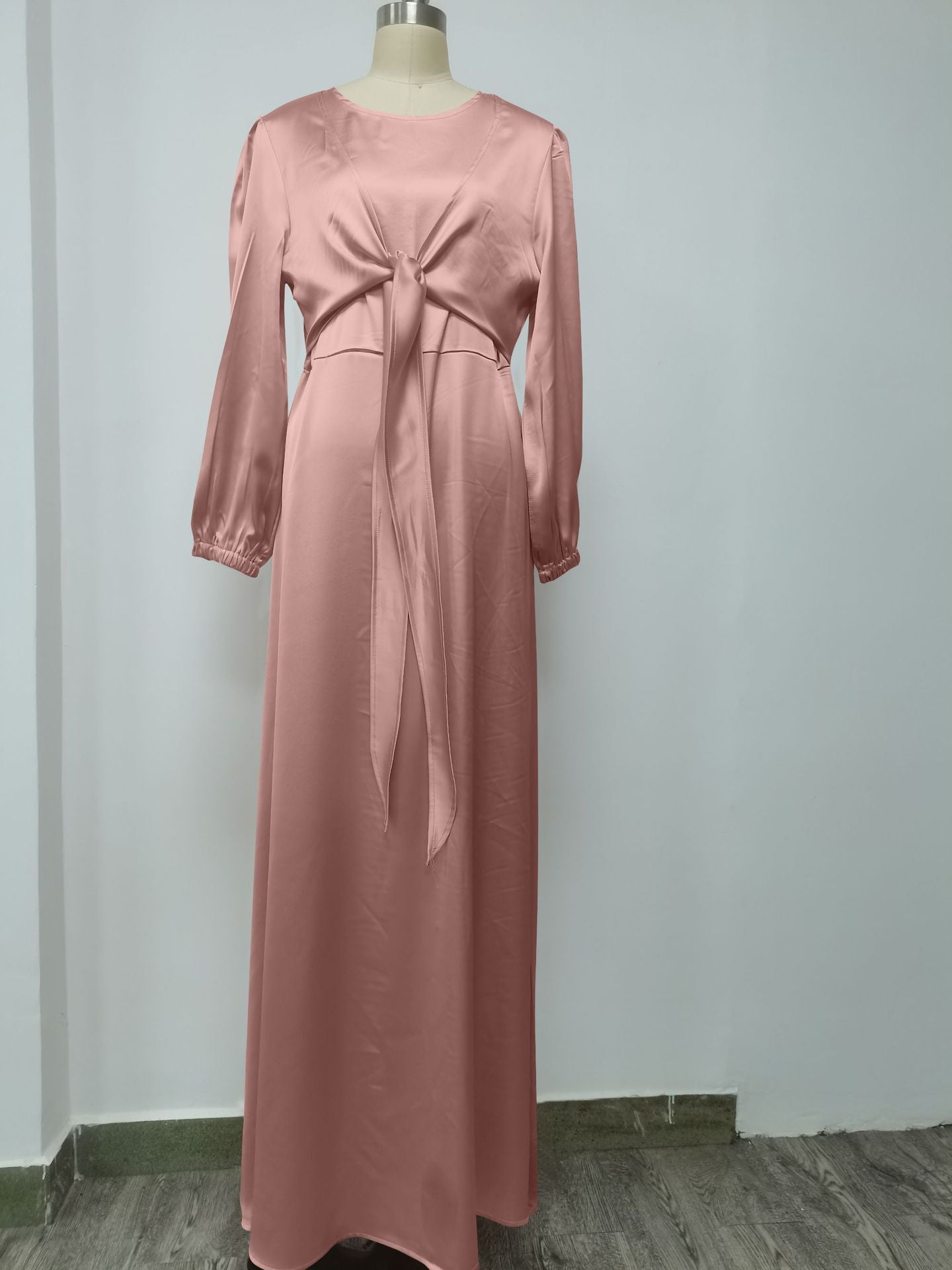Dubai Abaya Satin Dress