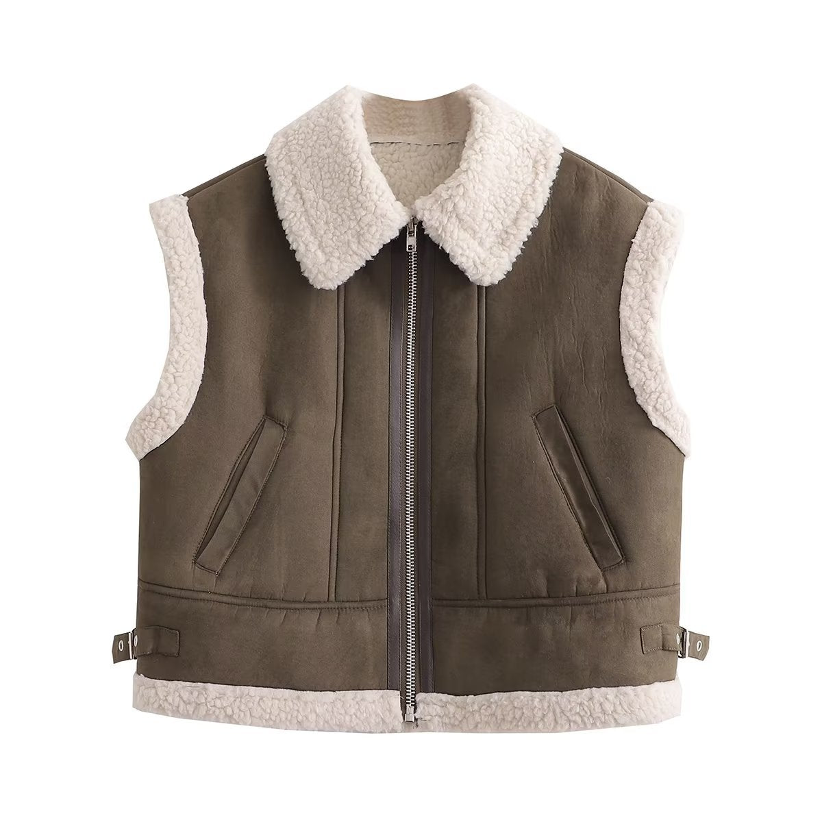 Street Fashion 3 Color Fur Vest Coat 9605