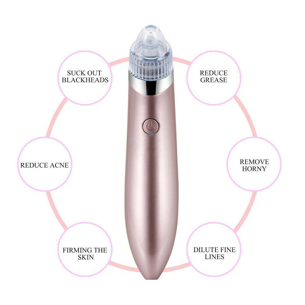 Electric Blackhead Vacuum Pore Cleaner Acne Pimple Remover Strong Suction