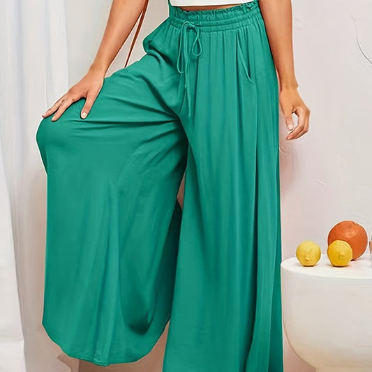 Women's Casual Trousers Solid Color