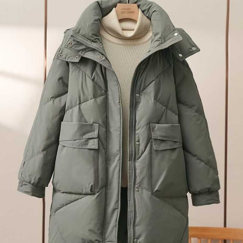 Women's Mid-length Cotton-padded Coat Thickened Warm Plus Size Coat