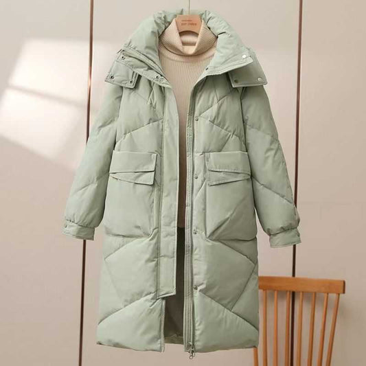 Women's Mid-length Cotton-padded Coat Thickened Warm Plus Size Coat