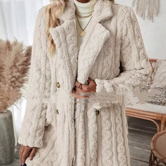 Women's Button Long Sleeve Coat