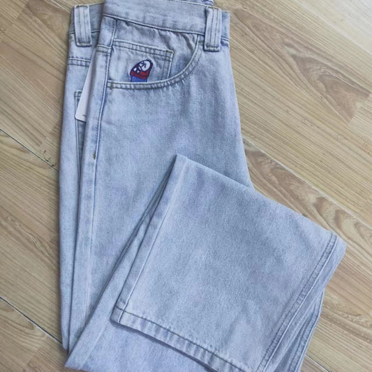 Jeans With Loose Pants And Large Crotch