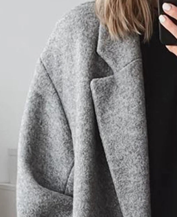 Women's Multi-color Multi-size Woolen Trench Coat Coat
